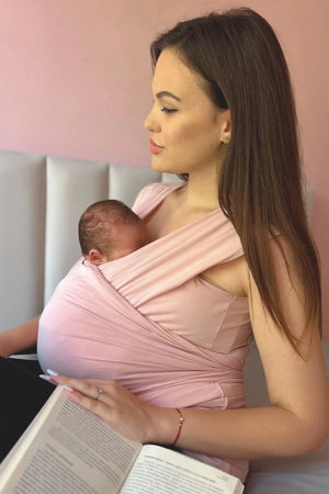 Bluzka do kontaktu skóra do skóry – pudrowy róż