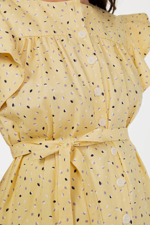 Bawełniana bluzka ciążowa i do karmienia z rękawkami motylkowymi