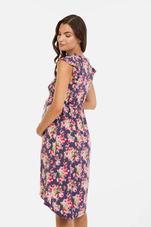 Asymetryczna sukienka ciążowa i do karmienia