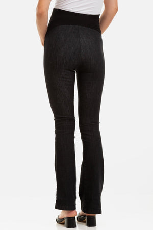 Ciemne jeansy ciążowe bootcut