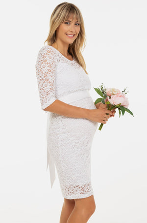 Koronkowa sukienka ślubna ciążowa i do karmienia