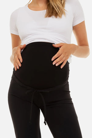 Sportowo-eleganckie spodnie ciążowe z organiczną bawełną