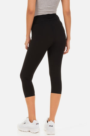 Granatowe ciążowe legginsy 3/4