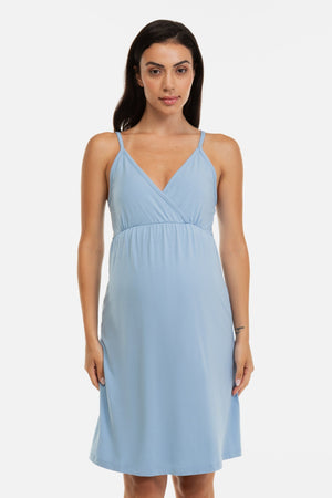 Bawełniana koszula nocna ciążowa i do karmienia