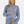 Miękki crop top ciążowy z długim rękawem z modalu – pastelowy niebieski
