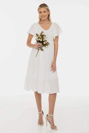 Suknia ślubna ciążowa z marszczeniami