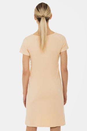 Miękka koszula nocna ciążowa i do karmienia – brzoskwiniowa