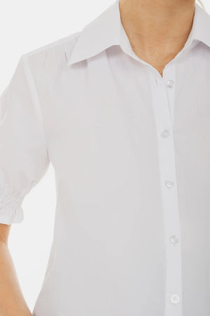 Bawełniana koszula ciążowa i do karmienia z bufiastymi rękawami