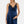 Satynowa koszula nocna ciążowa i do karmienia - granatowa