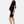 Miękki, podwójny leggins ciążowy – bezszwowy design - czarny