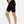 Miękki, podwójny leggins ciążowy – bezszwowy design - czarny