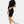Miękki, podwójny leggins ciążowy – bezszwowy design - czarny