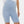 Miękki, podwójny leggins ciążowy - bezszwowy design - jasnoniebieski