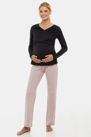 Zestaw piżamowy ciążowy i do karmienia – Confetti