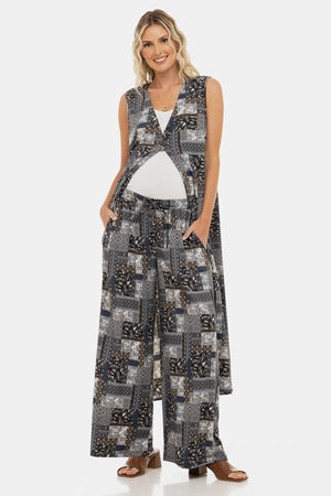 Top ciążowy na cienkich ramiączkach - ecru