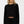 Miękki crop top ciążowy z długim rękawem z modalu – czarny