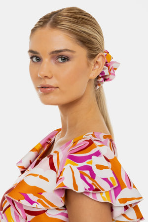 Zwiewna satynowa sukienka ciążowa i do karmienia