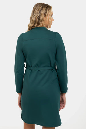 Elastyczna sukienka ciążowa i do karmienia - turkusowy