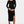 Długa sukienka ciążowa z rozcięciem - czarna