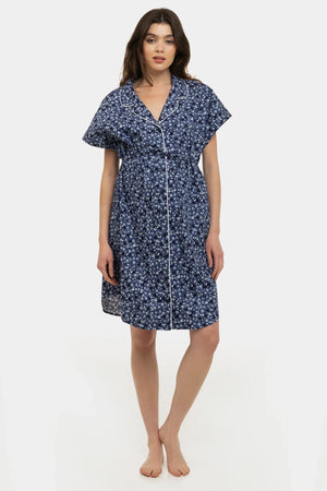 Bawełniana koszula nocna ciążowa i do karmienia