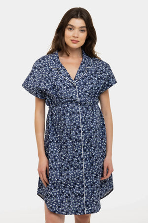 Bawełniana koszula nocna ciążowa i do karmienia