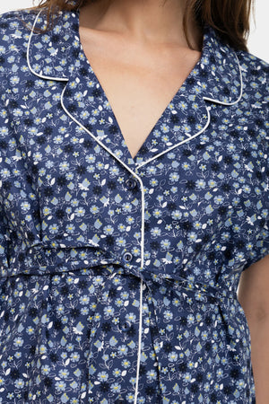 Bawełniana koszula nocna ciążowa i do karmienia