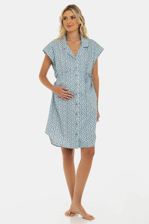 Bawełniana koszula nocna ciążowa i do karmienia