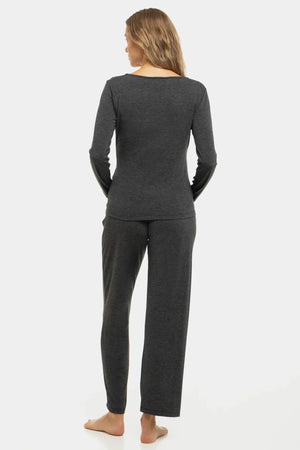 Dwuczęściowy zestaw piżamowy ciążowy i do karmienia.