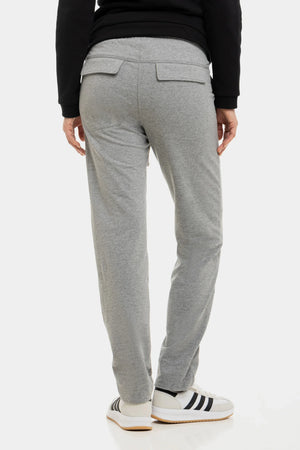 Sportowe spodnie ciążowe – szare