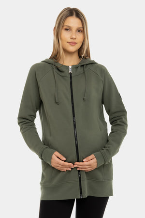 Kurtka 3w1 ciążowa i do noszenia ocieplana - khaki