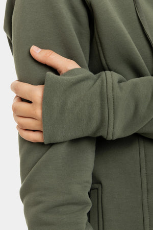 Kurtka 3w1 ciążowa i do noszenia ocieplana - khaki