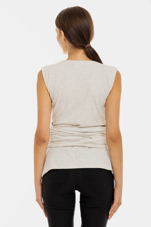 Bluzka do kontaktu skóra do skóry – beżowa