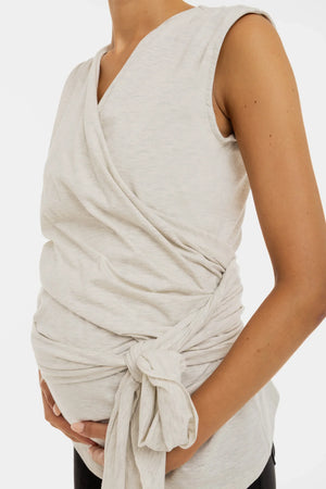 Bluzka do kontaktu skóra do skóry – beżowa