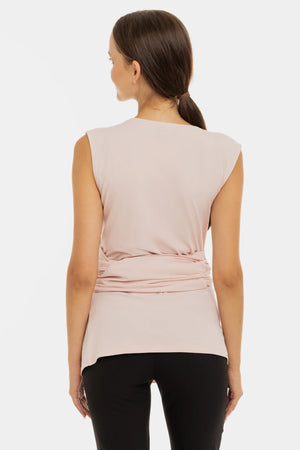 Bluzka do kontaktu skóra do skóry – pudrowy róż