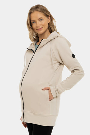 Kurtka 3w1 ciążowa i do noszenia ocieplana - beżowa