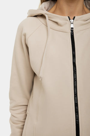 Kurtka 3w1 ciążowa i do noszenia ocieplana - beżowa