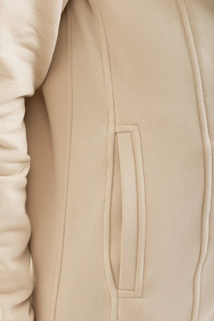 Kurtka 3w1 ciążowa i do noszenia ocieplana - beżowa