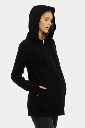 Kurtka 3w1 ciążowa i do noszenia ocieplana - Czarna