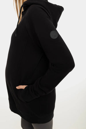 Kurtka 3w1 ciążowa i do noszenia ocieplana - Czarna