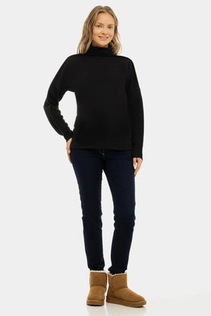 Dopasowane elastyczne jeansy ciążowe