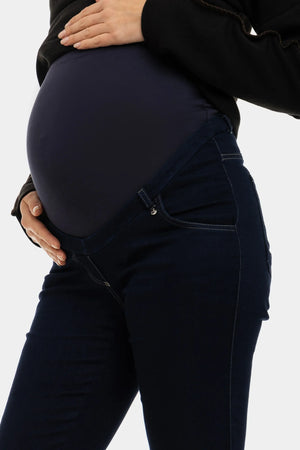 Dopasowane elastyczne jeansy ciążowe