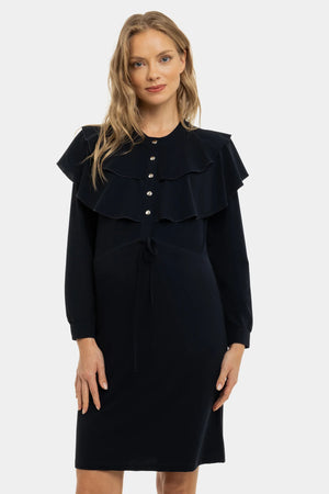 Elegancka sukienka ciążowa i do karmienia z zatrzaskami typu nap