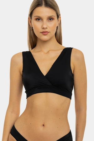 Czarny biustonosz ciążowy i do karmienia