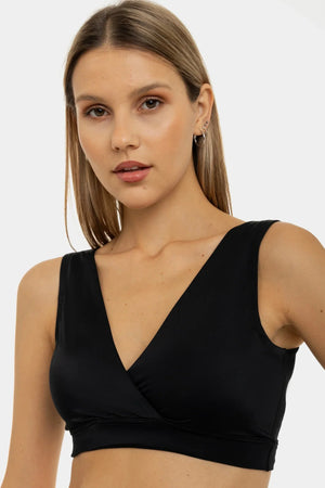 Czarny biustonosz ciążowy i do karmienia