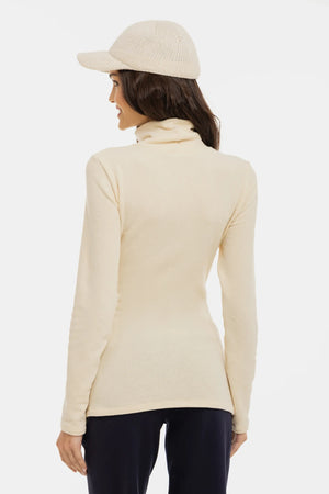 Bawełniany sweter ciążowy i do karmienia – ecru