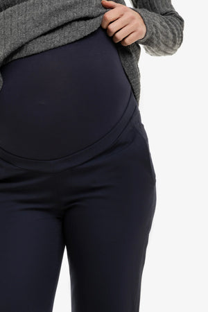 Ciemnoniebieskie spodnie ciążowe