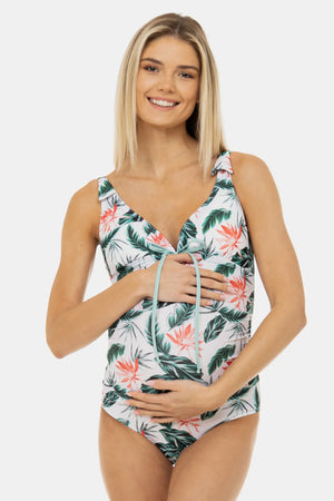 Jednoczęściowy strój kąpielowy ciążowy i do karmienia - Tropical