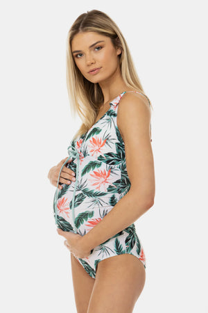 Jednoczęściowy strój kąpielowy ciążowy i do karmienia - Tropical