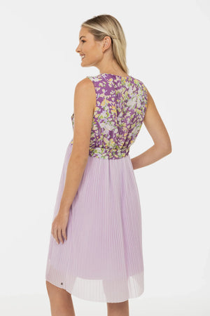 Elegancka plisowana sukienka ciążowa i do karmienia