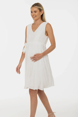 Suknia ślubna ciążowa i do karmienia z zwiewną spódnicą